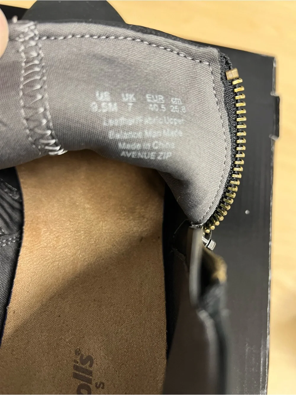 Dr. Scholl's Black Leather Chukka Zip Boots